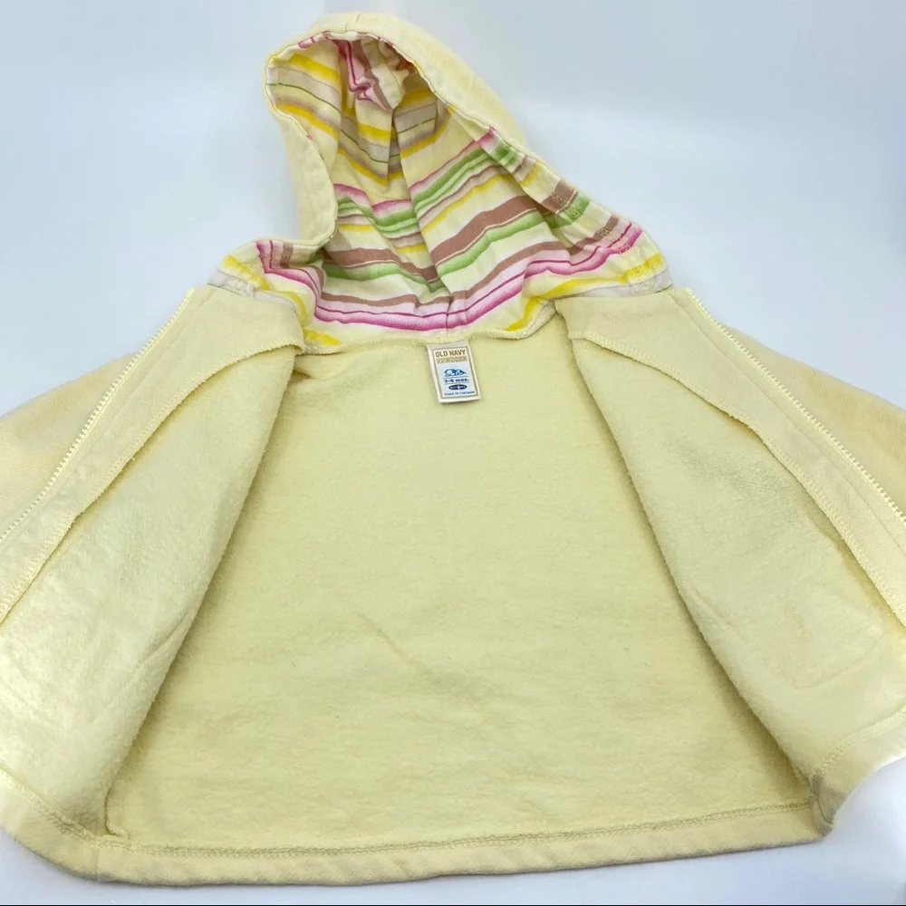 Old Navy Baby Girl Hooded Jacket‎ Pockets Yellow